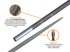 EG Okrugla turpija za lanac 4,5/200 mm 3/8" 0,325"